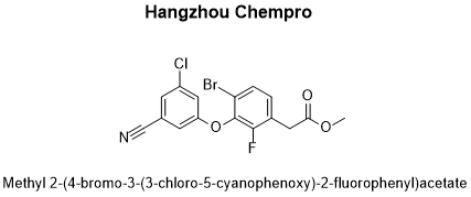 methyl 2-(4-bromo-3-(3-chloro-5-cyanophenoxy)-2-fluorophenyl)acetate