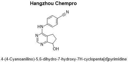 4-((7-hydroxy-6,7-dihydro-5H-cyclopenta[d]pyrimidin-4-yl)amino)benzonitrile