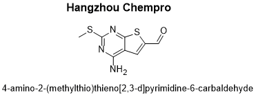 4-amino-2-(methylthio)thieno[2,3-d]pyrimidine-6-carbaldehyde