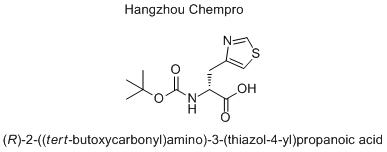 (R)-2-((tert-butoxycarbonyl)amino)-3-(thiazol-4-yl)propanoic acid
