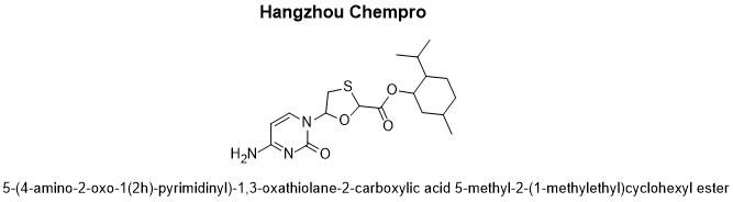 2-isopropyl-5-methylcyclohexyl 5-(4-amino-2-oxopyrimidin-1(2H)-yl)-1,3-oxathiolane-2-carboxylate