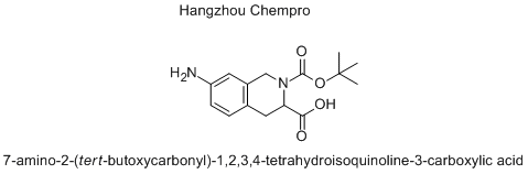 7-amino-2-(tert-butoxycarbonyl)-1,2,3,4-tetrahydroisoquinoline-3-carboxylic acid