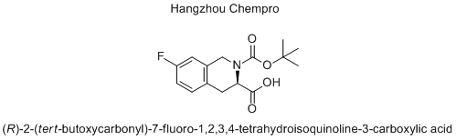 (R)-2-(tert-butoxycarbonyl)-7-fluoro-1,2,3,4-tetrahydroisoquinoline-3-carboxylic acid