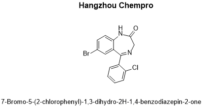 7-bromo-5-(2-chlorophenyl)-2H-benzo[e][1,4]diazepin-2-one