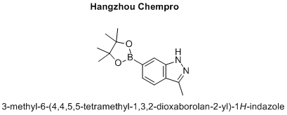3-methyl-6-(4,4,5,5-tetramethyl-1,3,2-dioxaborolan-2-yl)-1H-indazole