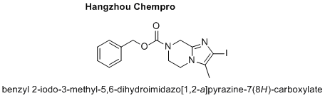 benzyl 2-iodo-3-methyl-5,6-dihydroimidazo[1,2-a]pyrazine-7(8H)-carboxylate