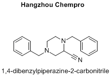 1,4-dibenzylpiperazine-2-carbonitrile
