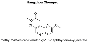 methyl 2-(3-chloro-6-methoxy-1,5-naphthyridin-4-yl)acetate