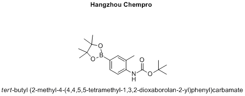 tert-butyl (2-methyl-4-(4,4,5,5-tetramethyl-1,3,2-dioxaborolan-2-yl)phenyl)carbamate