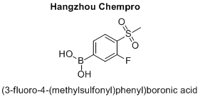 (3-fluoro-4-(methylsulfonyl)phenyl)boronic acid
