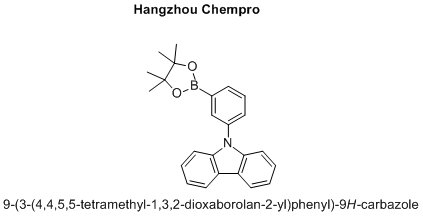 9-(3-(4,4,5,5-tetramethyl-1,3,2-dioxaborolan-2-yl)phenyl)-9H-carbazole