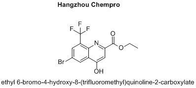 ethyl 6-bromo-4-hydroxy-8-(trifluoromethyl)quinoline-2-carboxylate