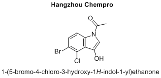 1-(5-bromo-4-chloro-3-hydroxy-1H-indol-1-yl)ethanone