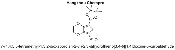 7-(4,4,5,5-tetramethyl-1,3,2-dioxaborolan-2-yl)-2,3-dihydrothieno[3,4-b][1,4]dioxine-5-carbaldehyde