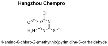 4-amino-6-chloro-2-(methylthio)pyrimidine-5-carbaldehyde