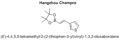 (E)-4,4,5,5-tetramethyl-2-(2-(thiophen-3-yl)vinyl)-1,3,2-dioxaborolane
