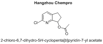 2-chloro-6,7-dihydro-5H-cyclopenta[b]pyridin-7-yl acetate