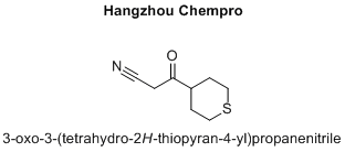 3-oxo-3-(tetrahydro-2H-thiopyran-4-yl)propanenitrile