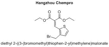 diethyl 2-((3-(bromomethyl)thiophen-2-yl)methylene)malonate