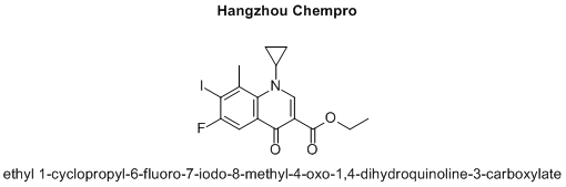 ethyl 1-cyclopropyl-6-fluoro-7-iodo-8-methyl-4-oxo-1,4-dihydroquinoline-3-carboxylate
