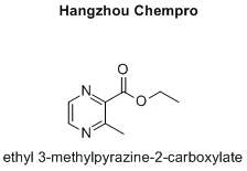ethyl 3-methylpyrazine-2-carboxylateChemical Formula: C8H10N2O2 Exact Mass: 166.07 Molecular Weight: 166.18 m/z: 166.07 (100.0%), 167.08 (8.8%) Elemental Analysis: C, 57.82; H, 6.07; N, 16.86; O, 19.2