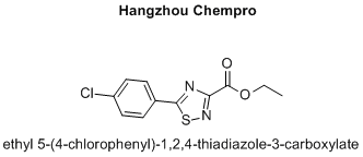 ethyl 5-(4-chlorophenyl)-1,2,4-thiadiazole-3-carboxylate