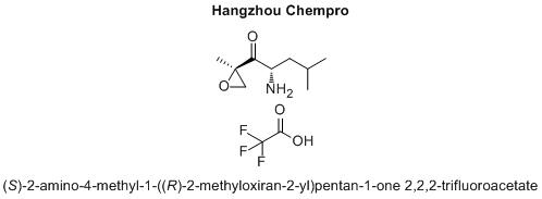(S)-2-amino-4-methyl-1-((R)-2-methyloxiran-2-yl)pentan-1-one 2,2,2-trifluoroacetate