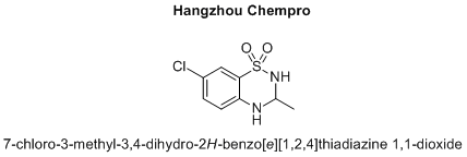 7-chloro-3-methyl-3,4-dihydro-2H-benzo[e][1,2,4]thiadiazine 1,1-dioxide