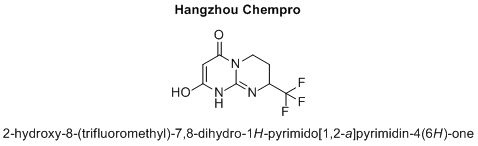 2-hydroxy-8-(trifluoromethyl)-7,8-dihydro-1H-pyrimido[1,2-a]pyrimidin-4(6H)-one