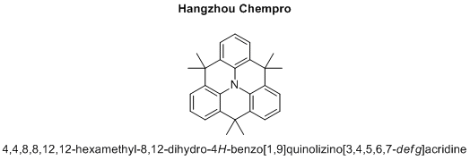 4,4,8,8,12,12-hexamethyl-8,12-dihydro-4H-benzo[1,9]quinolizino[3,4,5,6,7-defg]acridine