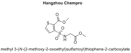 methyl 3-(N-(2-methoxy-2-oxoethyl)sulfamoyl)thiophene-2-carboxylate