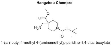 1-tert-butyl 4-methyl 4-(aminomethyl)piperidine-1,4-dicarboxylate