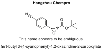 tert-butyl 3-(4-cyanophenyl)-1,2-oxaziridine-2-carboxylate