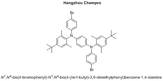 N1,N4-bis(4-bromophenyl)-N1,N4-bis(4-(tert-butyl)-2,6-dimethylphenyl)benzene-1,4-diamine