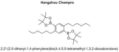 2,2'-(2,5-dihexyl-1,4-phenylene)bis(4,4,5,5-tetramethyl-1,3,2-dioxaborolane)