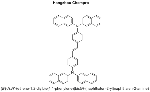 (E)-N,N'-(ethene-1,2-diylbis(4,1-phenylene))bis(N-(naphthalen-2-yl)naphthalen-2-amine)