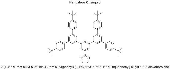 2-(4,4''''-di-tert-butyl-5',5'''-bis(4-(tert-butyl)phenyl)-[1,1':3',1'':3'',1''':3''',1''''-quinquephenyl]-5''-yl)-1,3,2-dioxaborolane