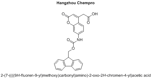 2-(7-((((9H-fluoren-9-yl)methoxy)carbonyl)amino)-2-oxo-2H-chromen-4-yl)acetic acid