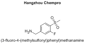 (3-fluoro-4-(methylsulfonyl)phenyl)methanamine
