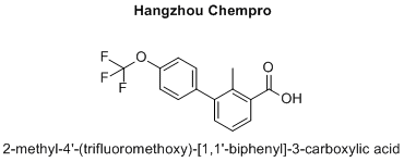 2-methyl-4'-(trifluoromethoxy)-[1,1'-biphenyl]-3-carboxylic acid