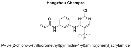 N-(3-((2-chloro-5-(trifluoromethyl)pyrimidin-4-yl)amino)phenyl)acrylamide