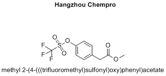 methyl 2-(4-(((trifluoromethyl)sulfonyl)oxy)phenyl)acetate