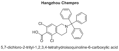 5,7-dichloro-2-trityl-1,2,3,4-tetrahydroisoquinoline-6-carboxylic acid