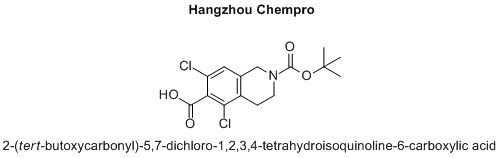 2-(tert-butoxycarbonyl)-5,7-dichloro-1,2,3,4-tetrahydroisoquinoline-6-carboxylic acid