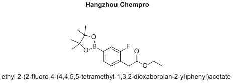 ethyl 2-(2-fluoro-4-(4,4,5,5-tetramethyl-1,3,2-dioxaborolan-2-yl)phenyl)acetate