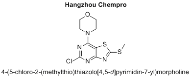 4-(5-chloro-2-(methylthio)thiazolo[4,5-d]pyrimidin-7-yl)morpholine