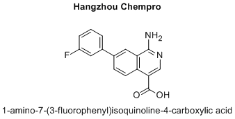 1-amino-7-(3-fluorophenyl)isoquinoline-4-carboxylic acid