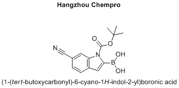 (1-(tert-butoxycarbonyl)-6-cyano-1H-indol-2-yl)boronic acid