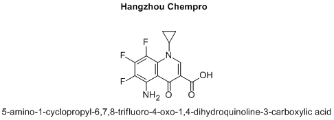 5-amino-1-cyclopropyl-6,7,8-trifluoro-4-oxo-1,4-dihydroquinoline-3-carboxylic acid