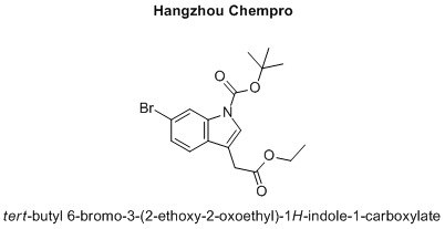 tert-butyl 6-bromo-3-(2-ethoxy-2-oxoethyl)-1H-indole-1-carboxylate